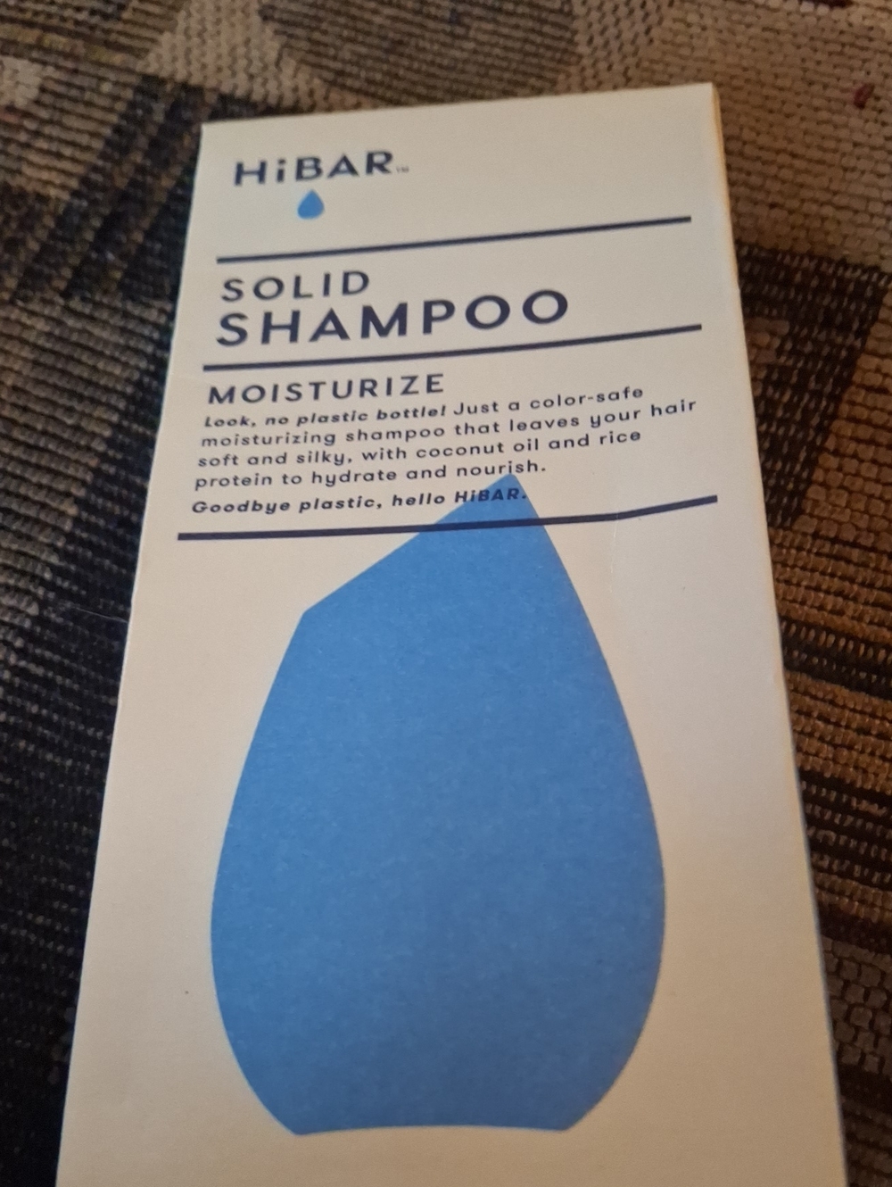 Solid Shampoo Bar Moisturize Blue